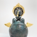 17-18Trexi Vajradhara Rides on the Flying Toad with Golden Wings